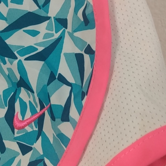 Nike Tempo running shorts for girls Allover Print 2 with an inner brief size XL - Picture 4 of 12